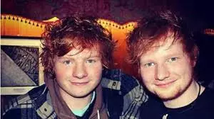 Ed Sheeran and his doppleganger, or visa-versa.