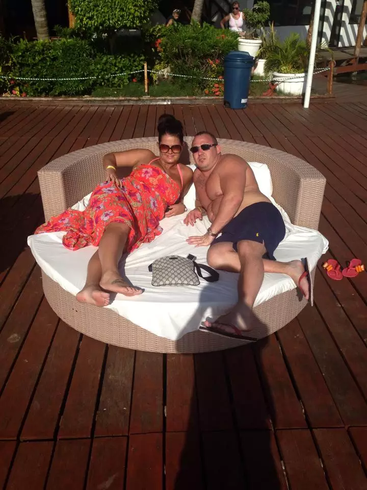 Colleen and Thomas Campbell soaking up the sun on one of their holidays.