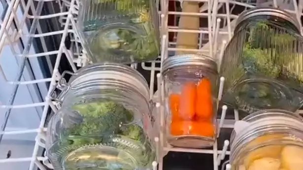 Woman Shows Off Bizarre 'Hack' To Cook Vegetables In The Dishwasher