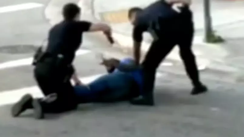 Cop Caught On Camera Accidentally Tasing Partner In Botched Arrest