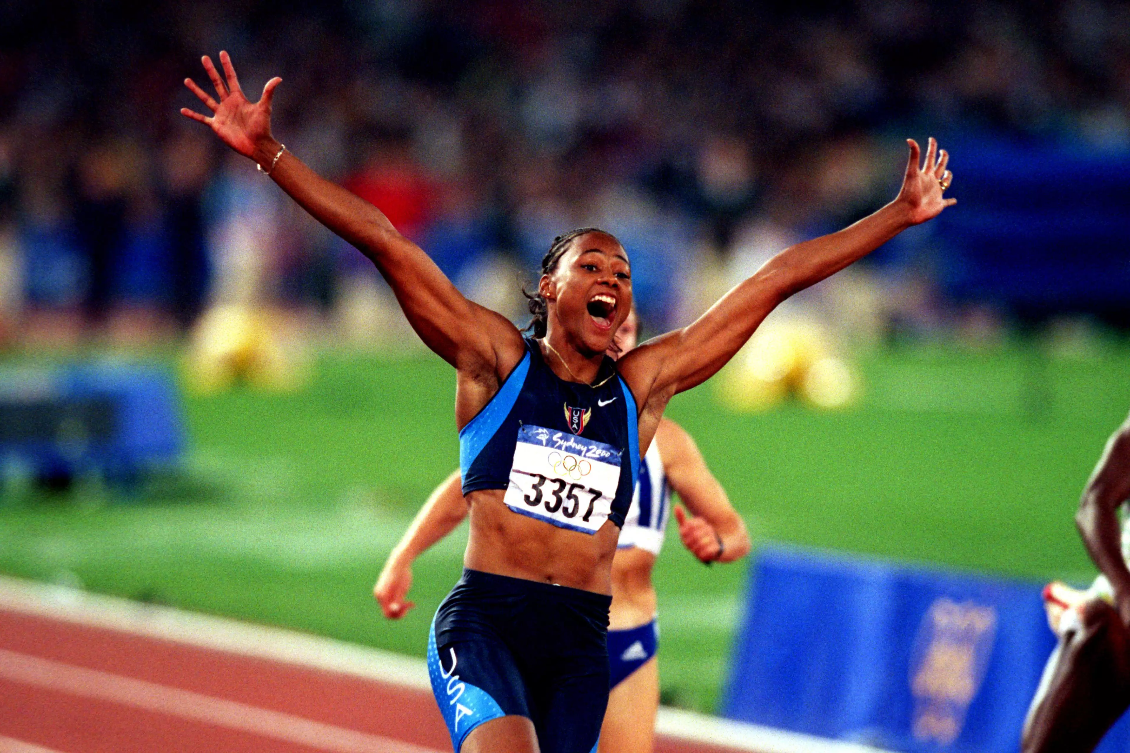Marion Jones won gold at the Sydney 2000 Olympics.