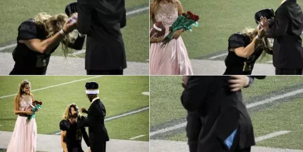 American Homecoming King Passes Crown To Football Manager With Cerebral Palsy
