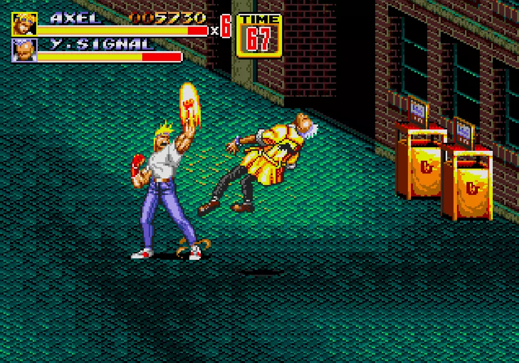 Streets of Rage 2's opening stage /