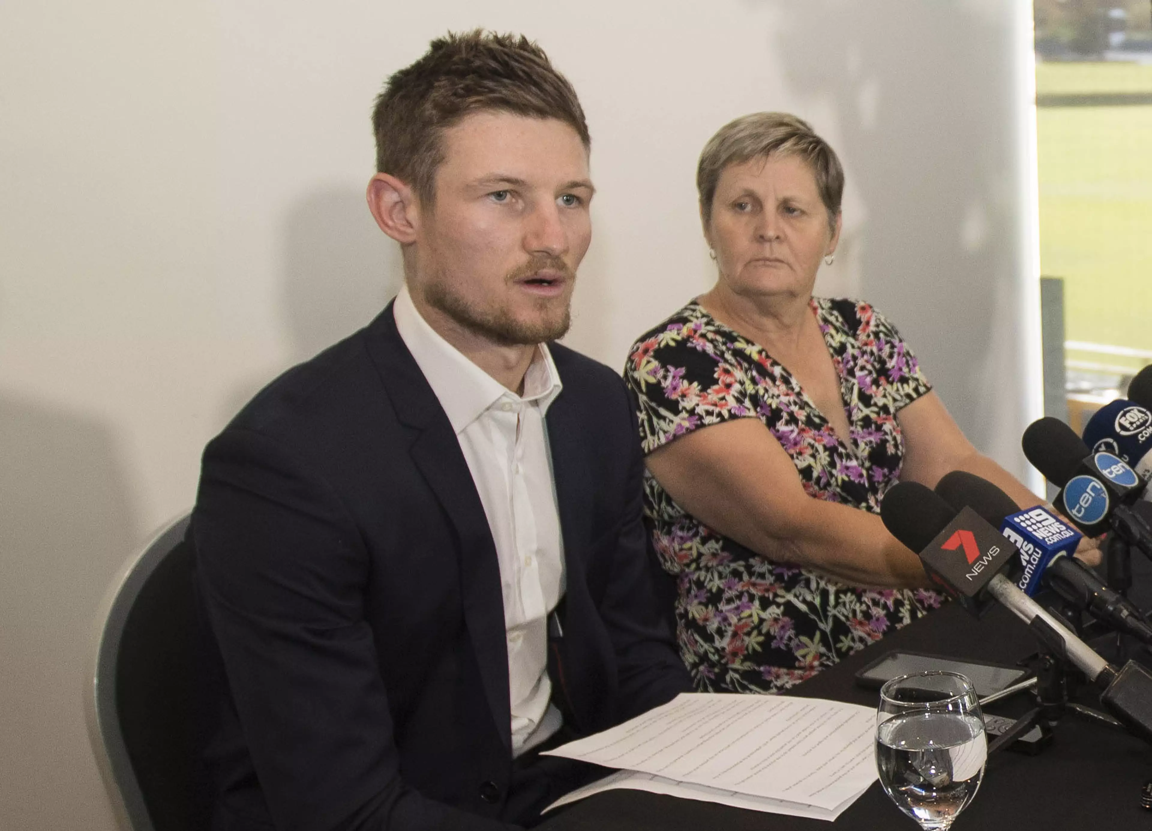 Bancroft gives his own press conference. Image: PA Images