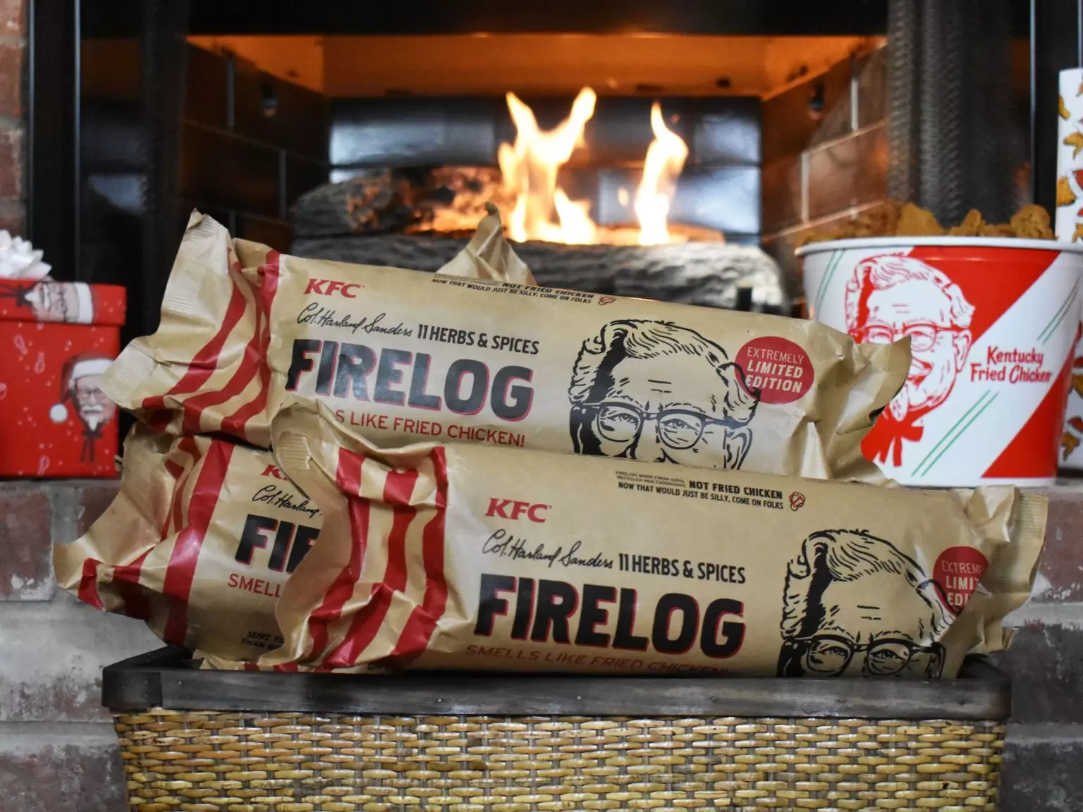 The KFC log is available to buy online in the States.