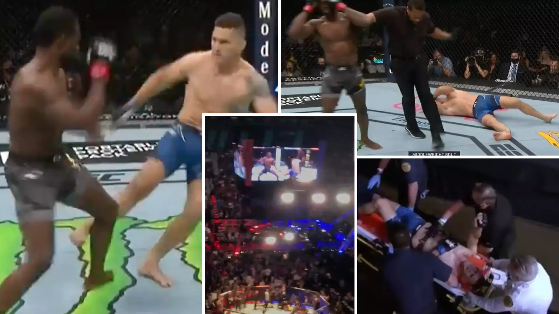 Footage Emerges Of Live Fan Reaction When Chris Weidman Suffered Horrific Leg Break In UFC 261 Clash