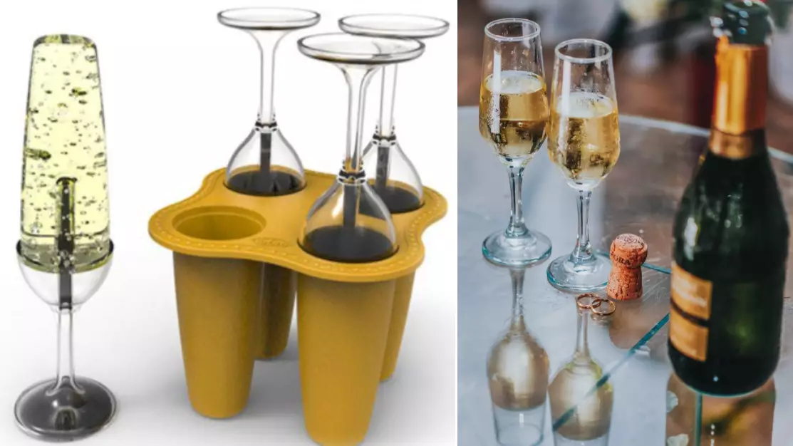 These Champagne Flute Ice Lolly Moulds Are Perfect For Summer Fizz