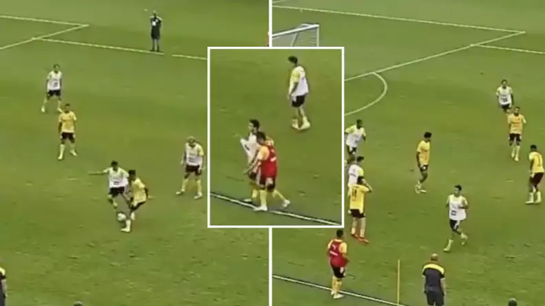When Jadon Sancho Destroyed A Teammate With A Nutmeg So Filthy, He Walked Off The Pitch