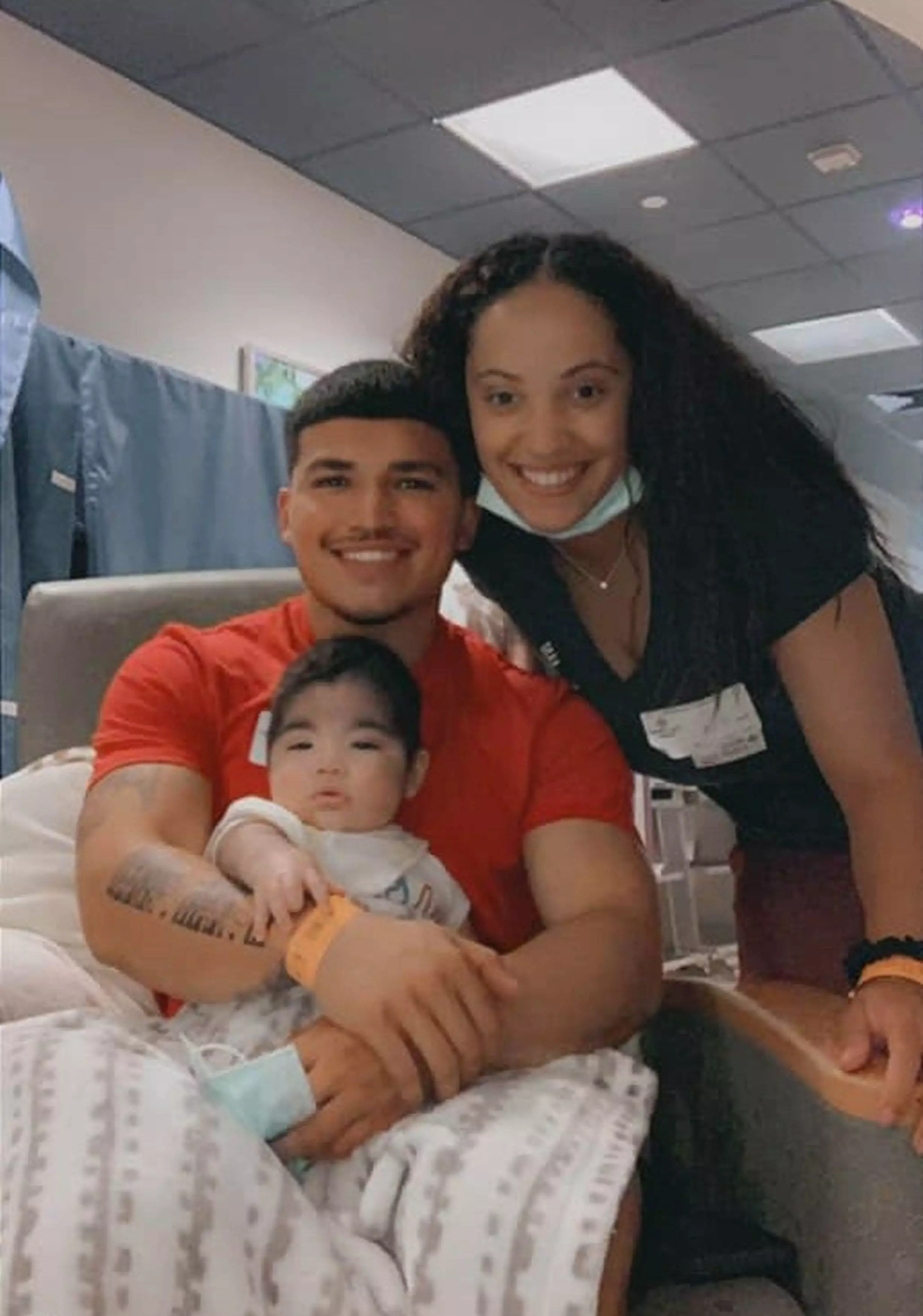Parents Bri Shelby and Jared Hernandez had to put their baby on medication to control his rare condition (