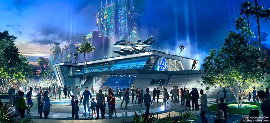 Avengers Headquarters will be in the middle of the park (