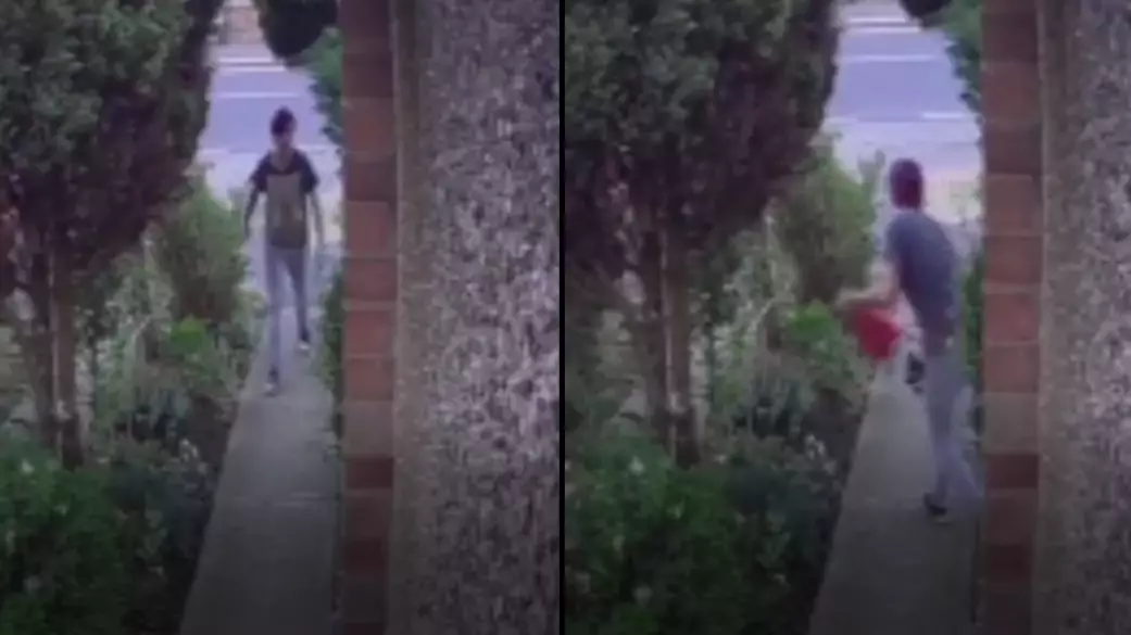 Man Steals Giant Garden Gnome, Receives Instant Karma During Get Away 