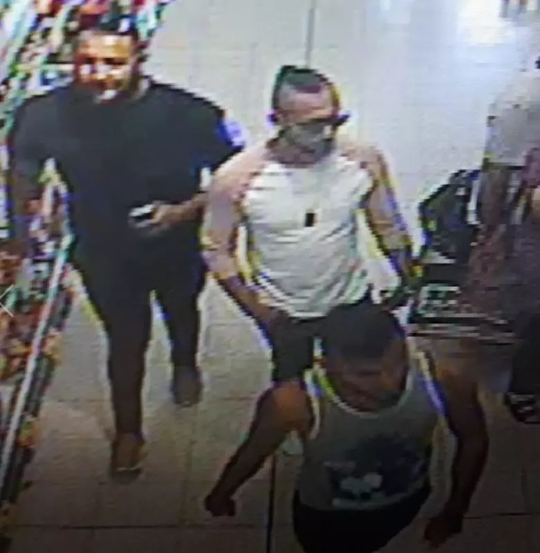 CCTV issued by police after the 'attack'.
