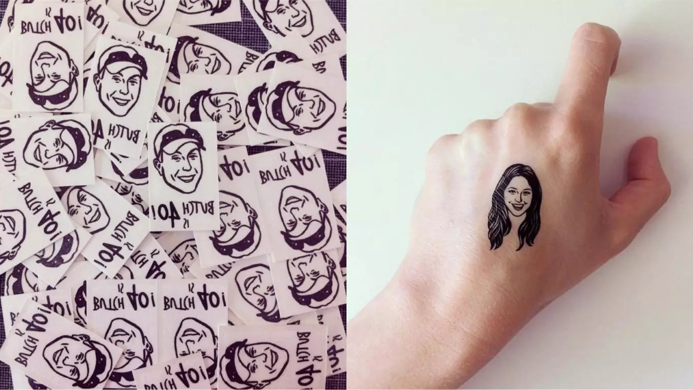 You Can Now Get Temporary Tattoos Of Your Best Mate's Face