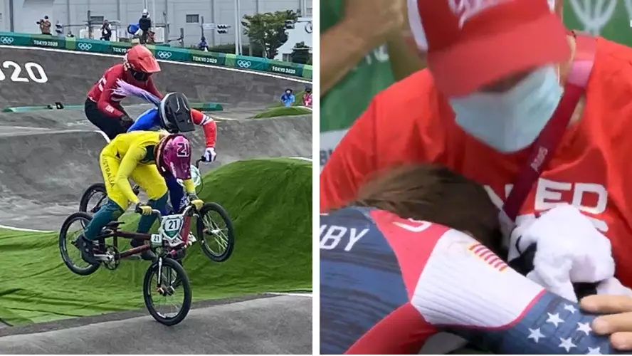 Heartbreaking Scenes As Aussie BMX Rider Saya Sakakibara Is Stretchered Off After Scary Crash