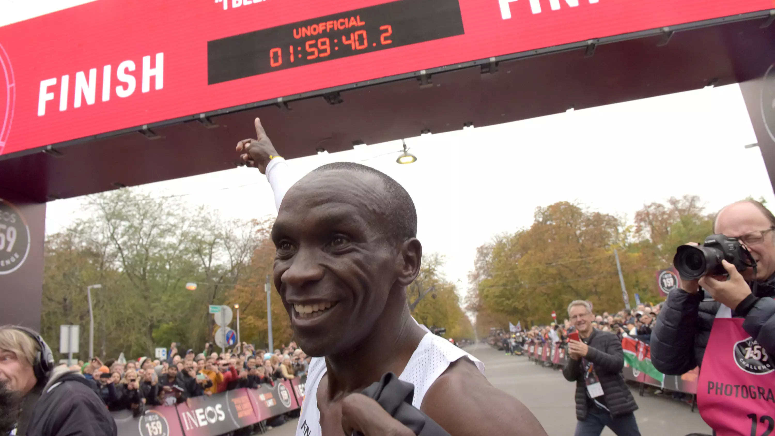 Eliud Kipchoge Becomes First Athlete To Run Marathon In Under Two Hours 