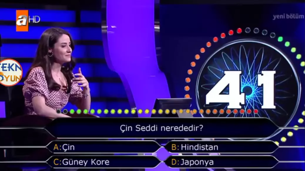 Turkish Quiz Contestant Uses Two Lifelines To Answer 'Where Is The Great Wall Of China?'