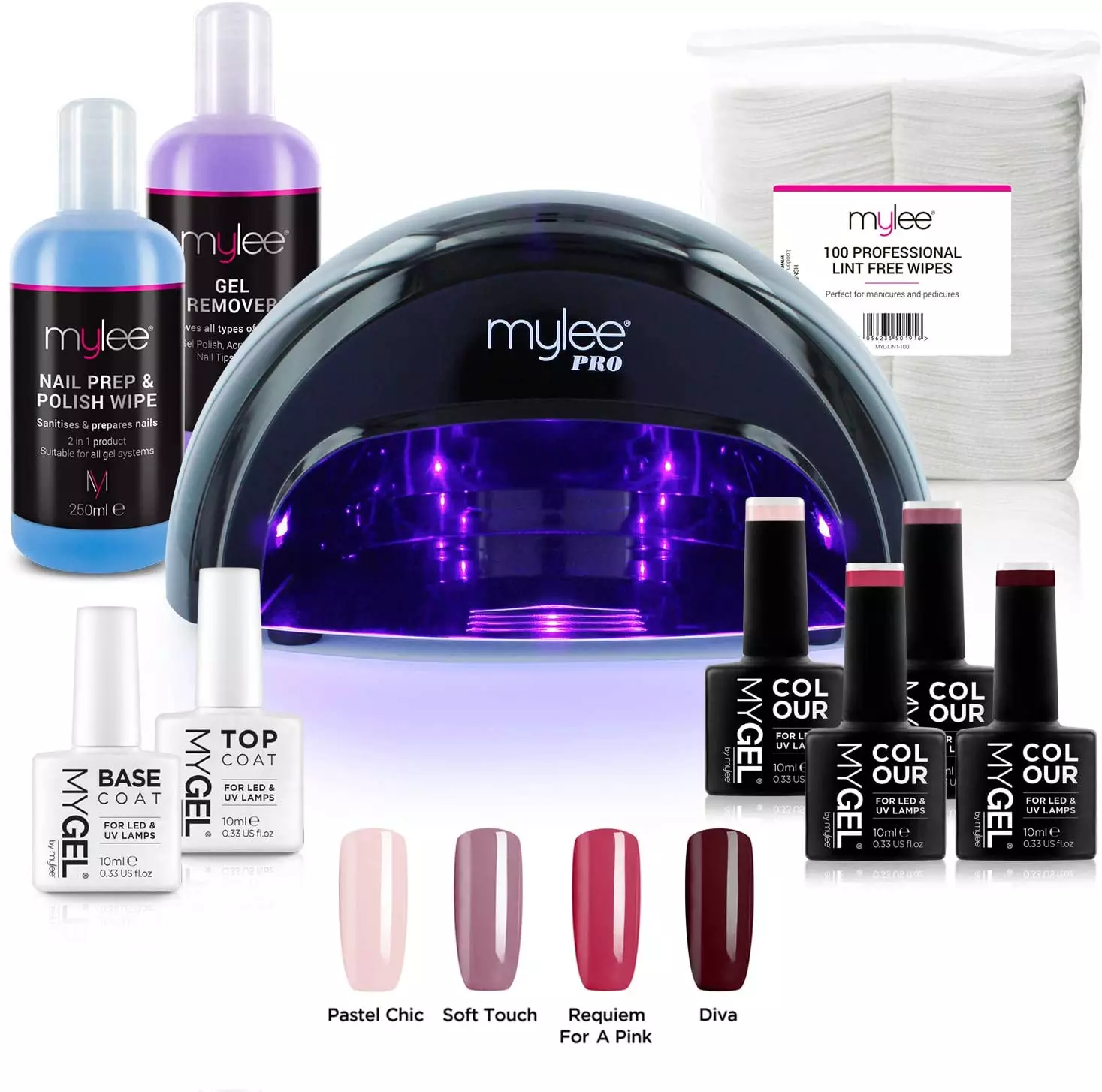 Mylee's Gel Nail Kit comes with everything you need for a salon-quality mani (