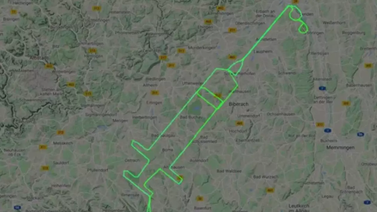 Pilot, 20, Uses Plane To Draw Syringe In Sky For Vaccine Message