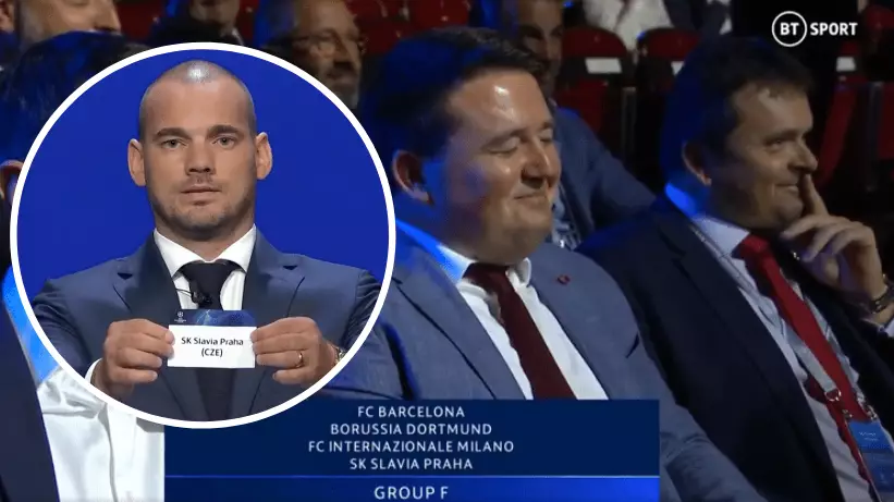 Slavia Prague Delegates Burst Into Laughter After Being Drawn In Champions League Group Of Death 