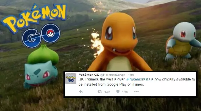 Pokémon Go Has Finally Launched In The UK And It's Time To Go Crazy!!!