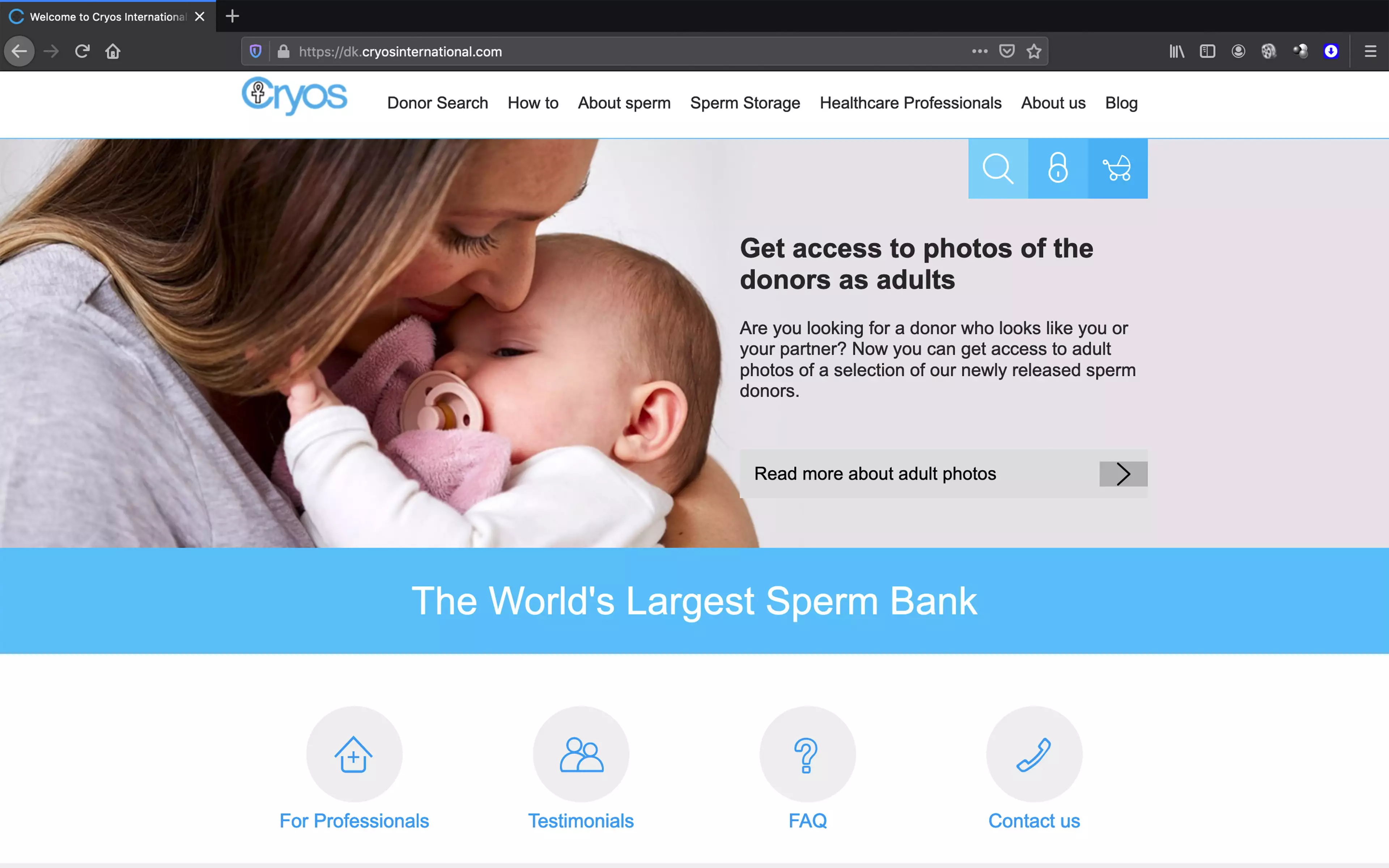 A court has blocked the sperm bank's website after the mix up.