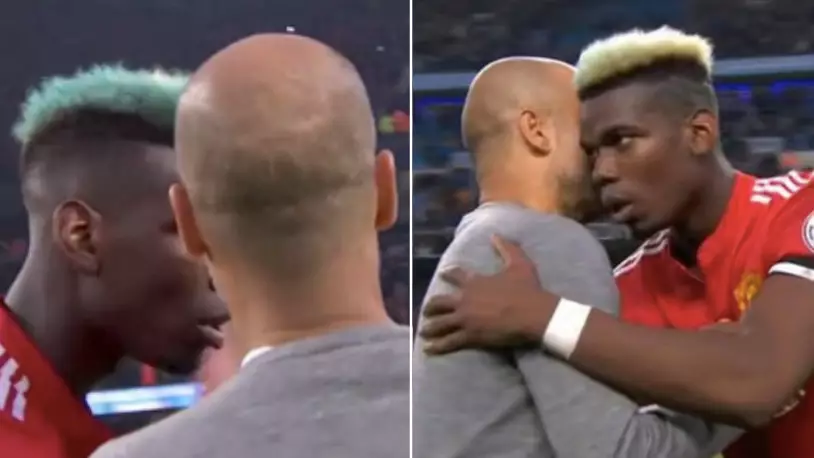 What Pep Guardiola Said To Paul Pogba At Full-Time Has Got People Talking