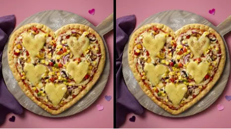 ASDA Is Selling Love Heart Pizzas Just In Time For Valentine's Day
