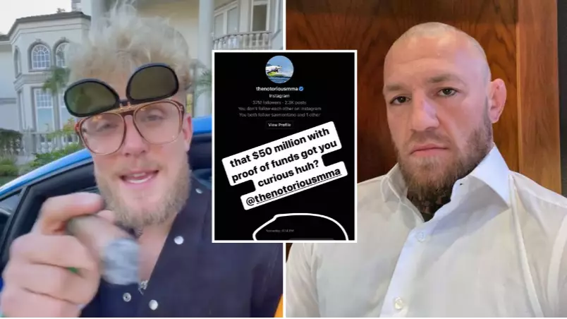 Jake Paul Shares Instagram DM 'Exchange' He Had With Conor McGregor Following His Call Out