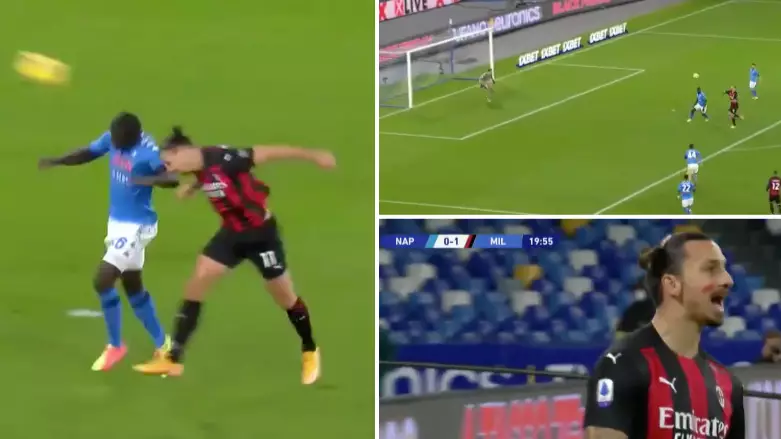 39-Year-Old Zlatan Ibrahimovic Scores Outrageous Header For AC Milan Against Napoli