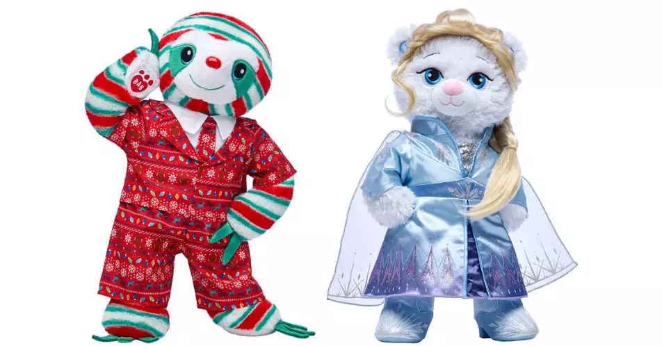 The Frozen bear gift set is £47 and the sloth gift set is £29 (
