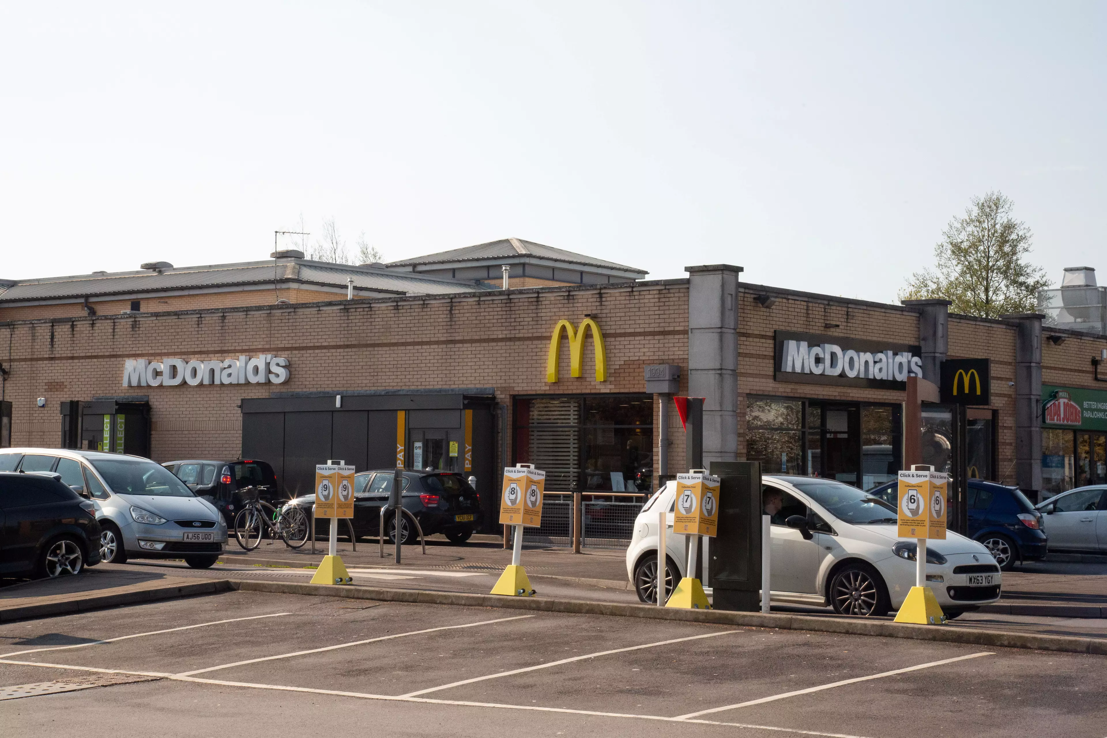 The 22-year-old brandished a fake gun when he held up a local McDonald's.