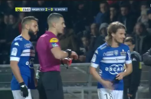 WATCH: French Player Gets Incredible Red Card Moments After Being Subbed Off