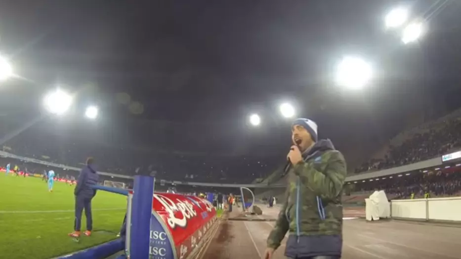 How Napoli's Stadium Announcer Hypes Up 60,000 Fans Every Home Game 