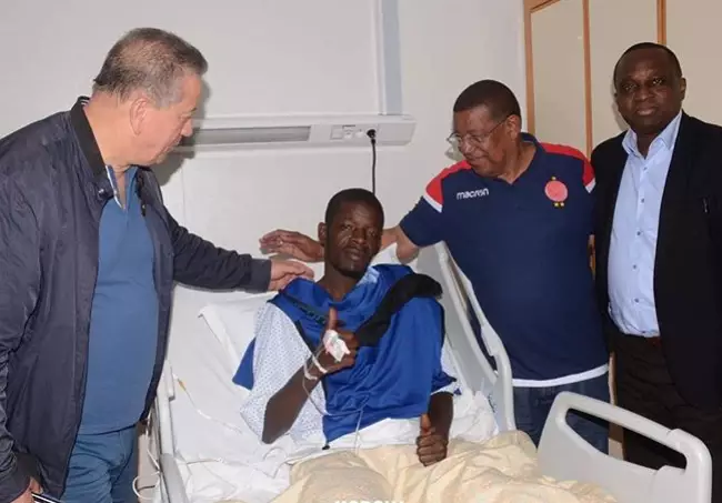 N'Diaye in hospital.