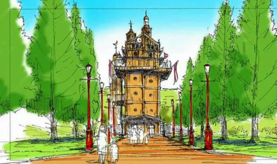 More detailed drawings have been created for the theme park.