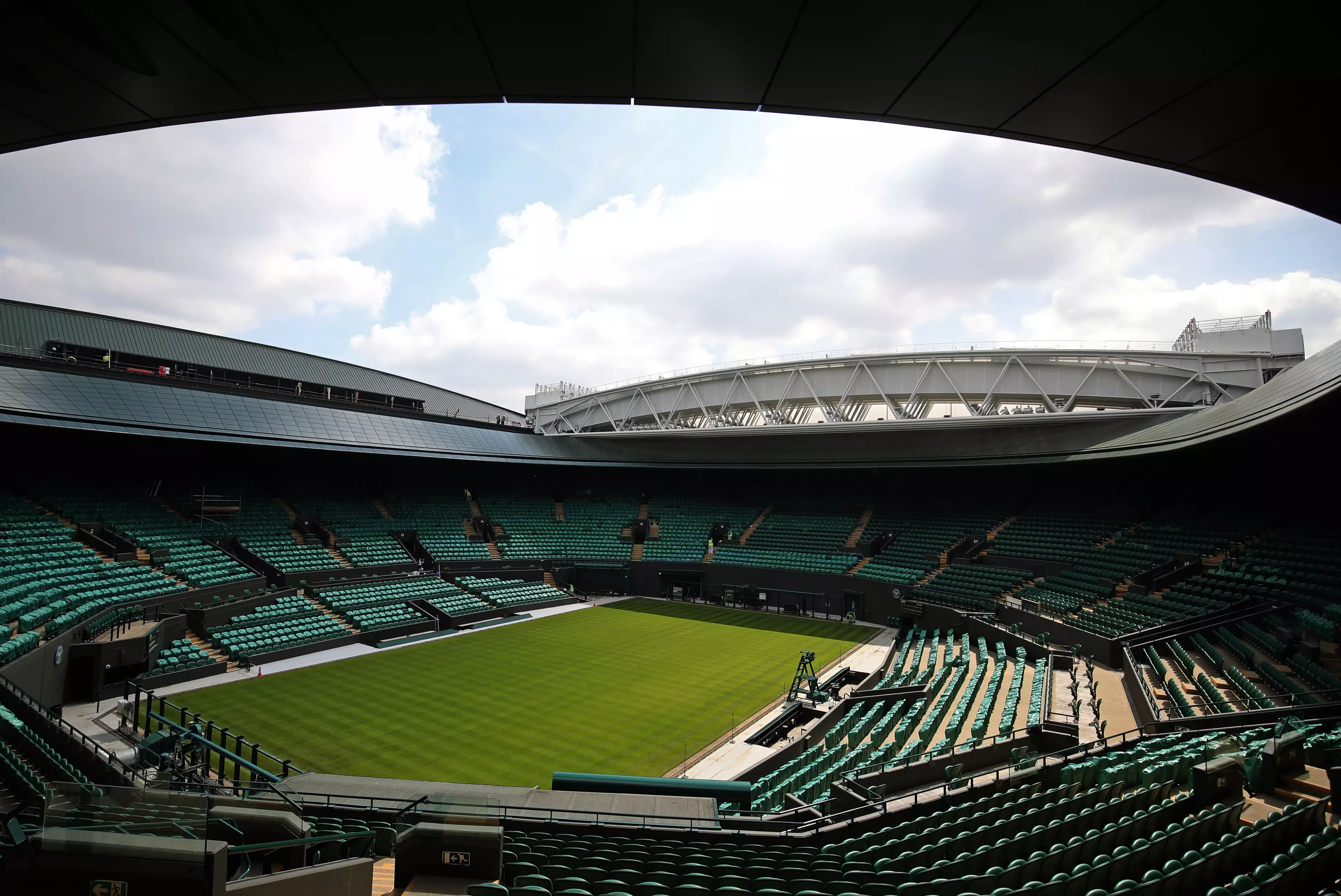 Court One with its new roof. Image: PA Images