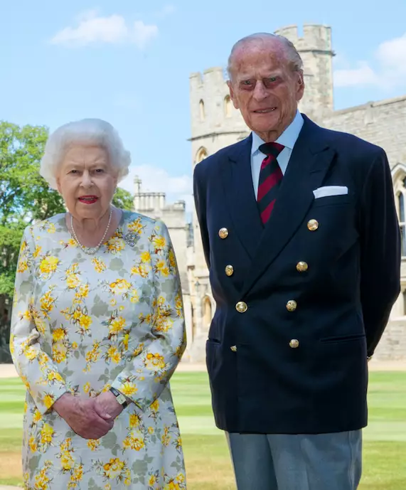 The Royal Family released a new image of the Queen and Prince Philip (
