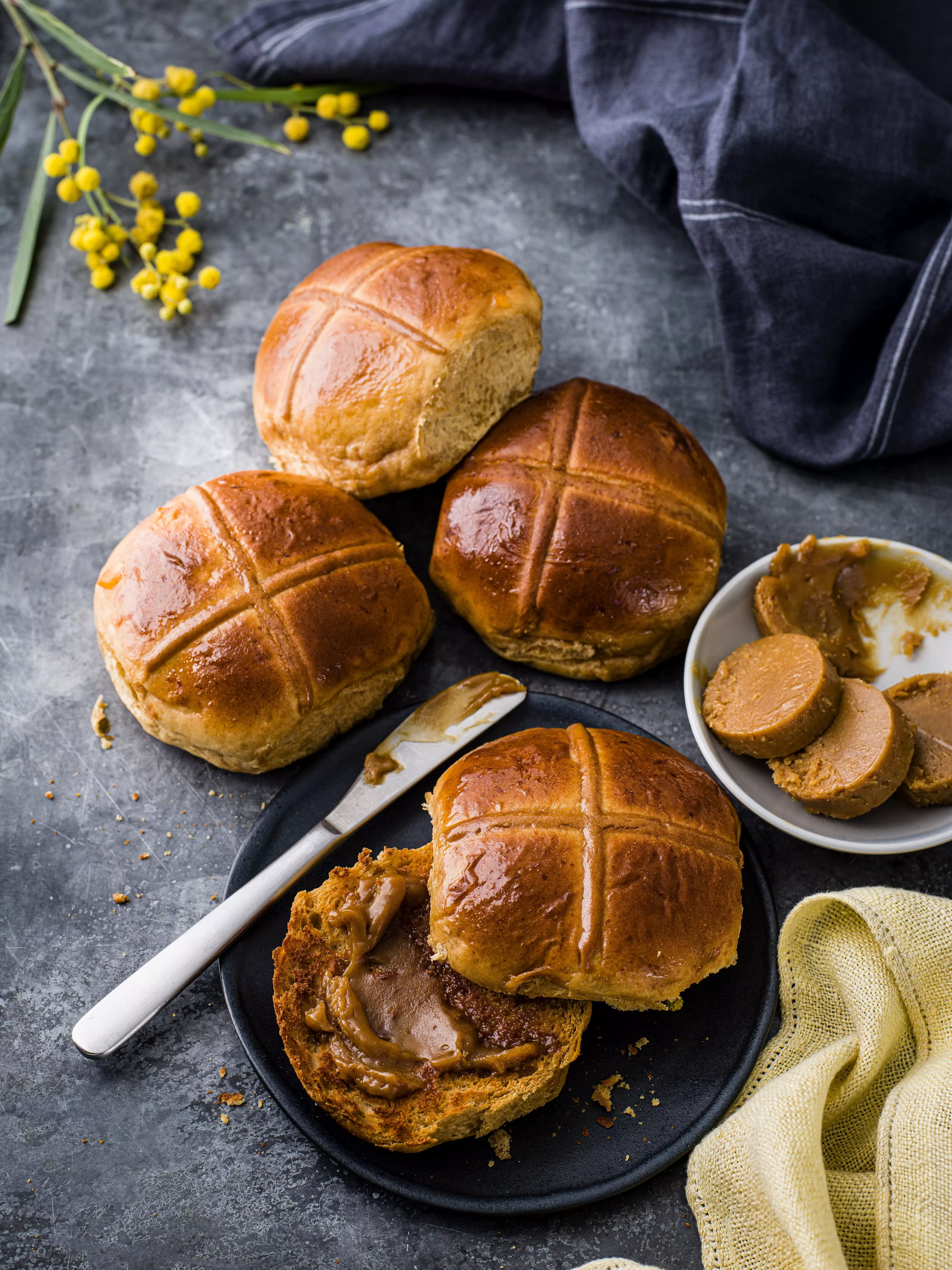 The Marmite hot cross buns are the company's latest collaboration with M&S (