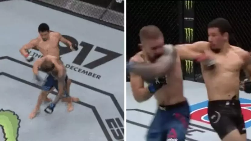 UFC Fighters Turn Into Beyblades With Double Spinning Backfists, Ends By Insane Knockout