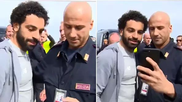 Even Police Officers Are Taking Selfies With Mohamed Salah
