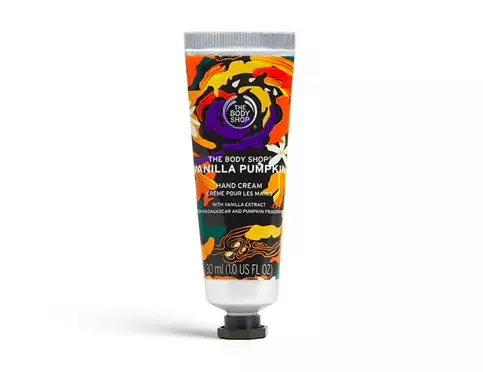 The hand cream has notes of shea butter and babassu oil (