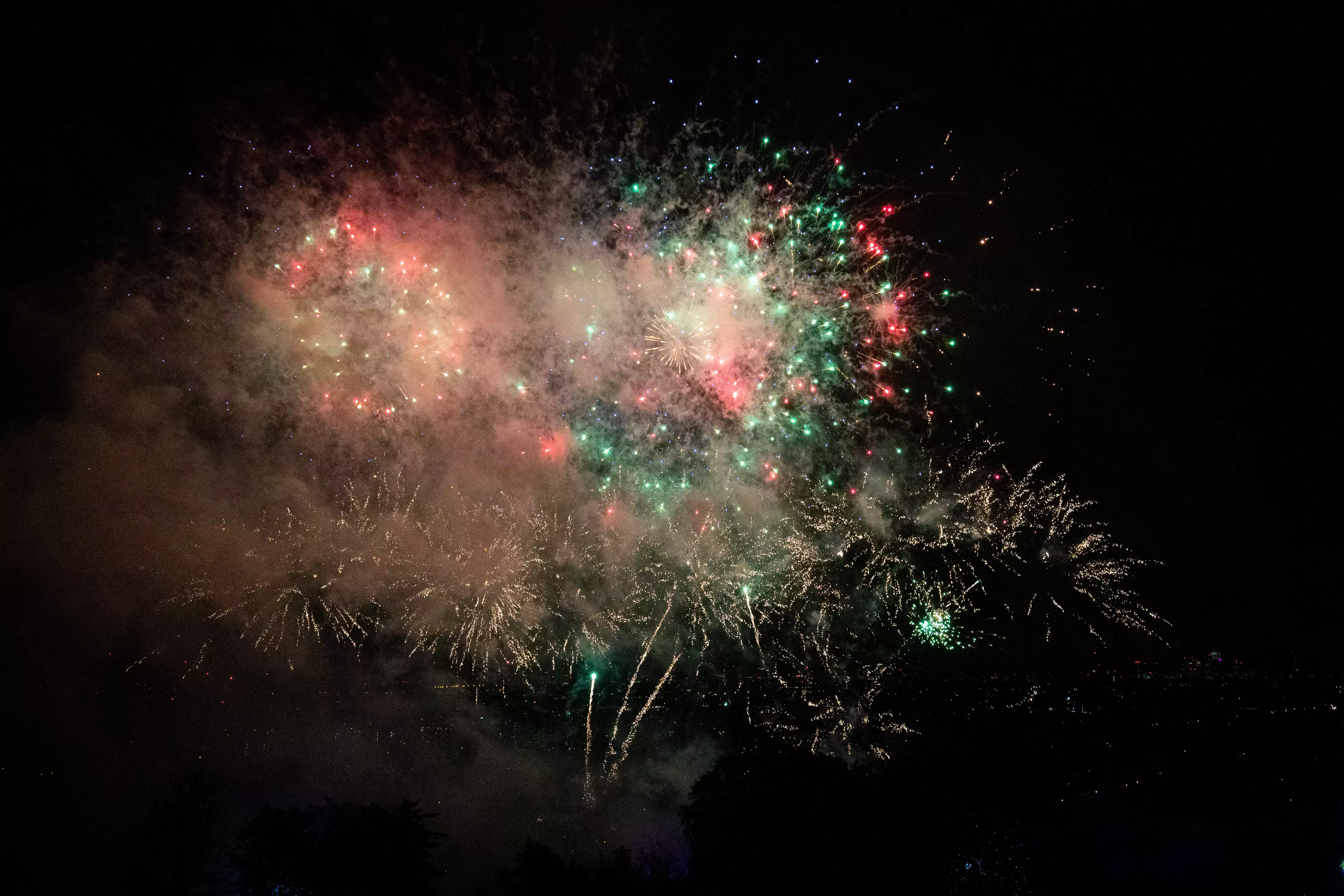 Stock image of fireworks.