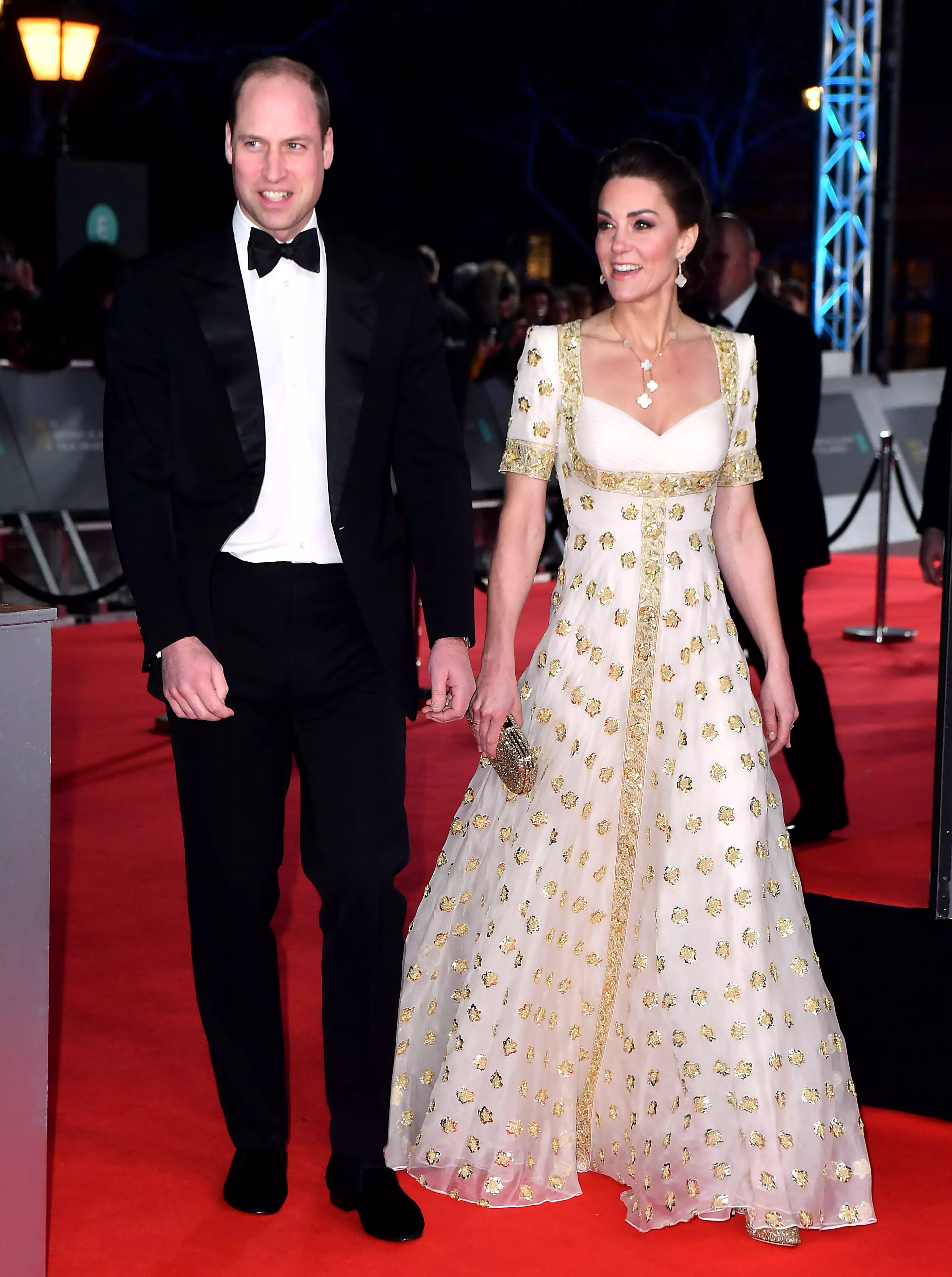 Kate and Will laughed along at some royal jokes on Sunday evening (