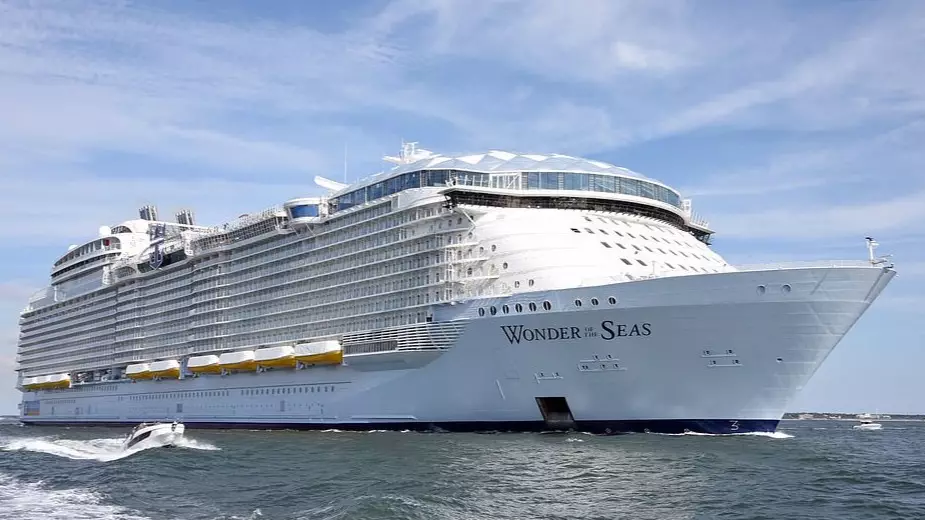 World's Largest Ever Cruise Ship Takes To The Sea For The First Time