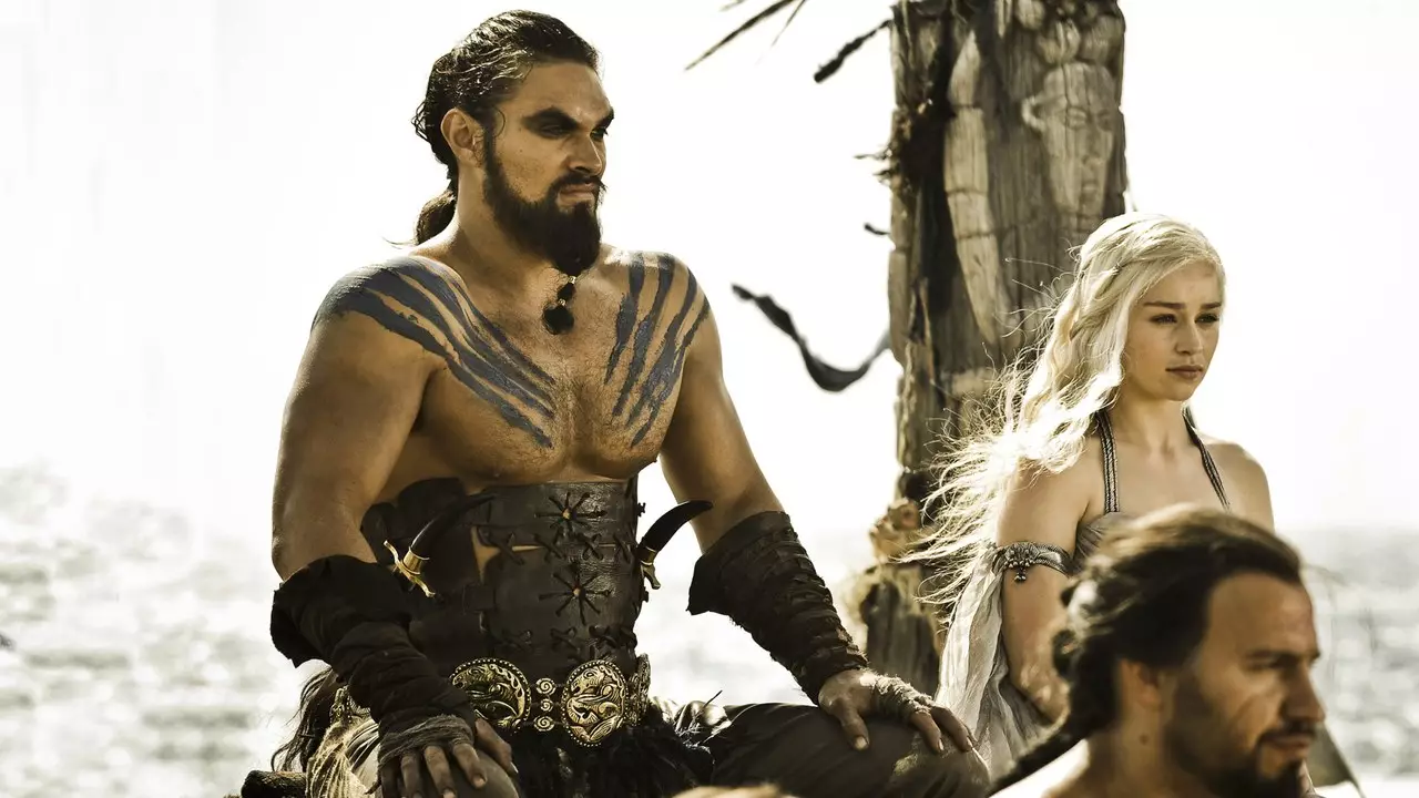 Khal Drogo and his Khaleesi.