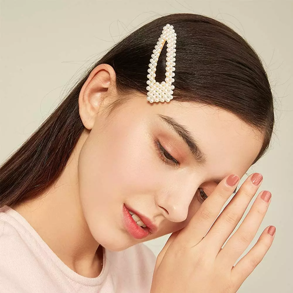 Pearly snap clips are a playful and feminine option for special occasions (