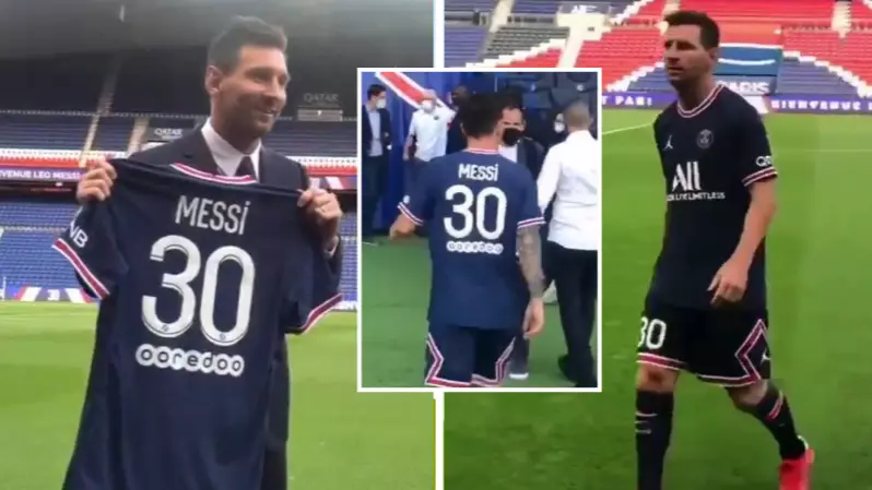 Leaked Pictures Of Lionel Messi In A PSG Kit Emerge Online And It Looks So Strange