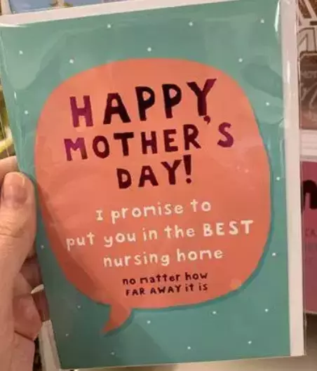 The 'savage' Mother's Day cards have divided opinion online.