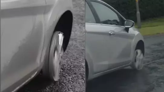 'Oblivious' Elderly Woman Spotted Driving '16 Miles With No Tyre'
