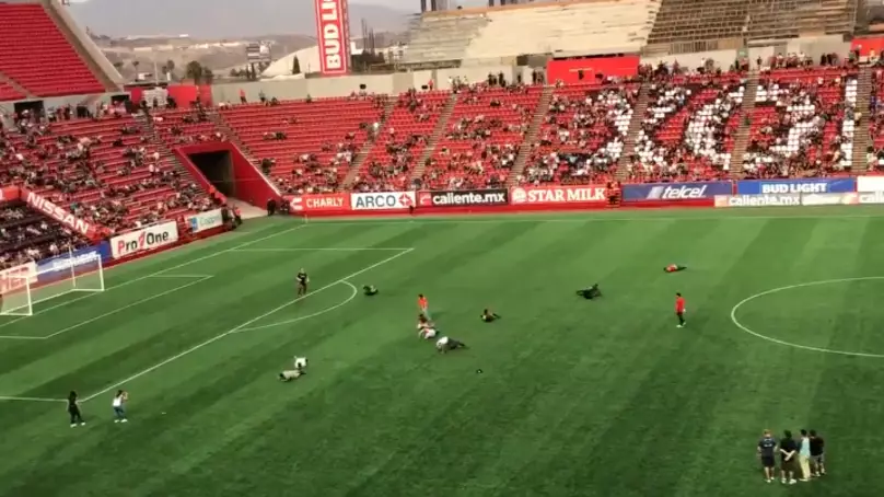 Mexican Team Have Neymar Diving Challenge For Half Time Entertainment